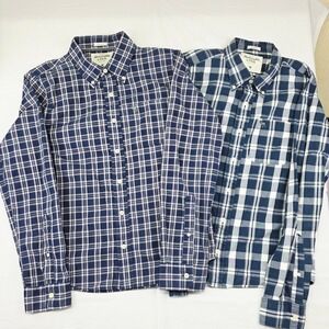 Mens Abercrombie & Fitch Muscle Fit Button Down Plaid Shirt Medium Cotton